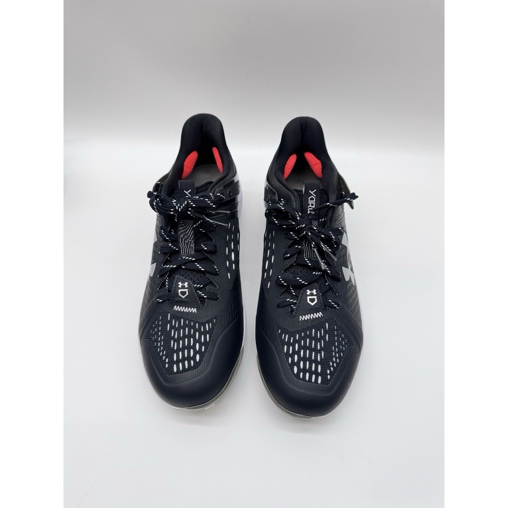 Under Armour Yard Low Mt Mens 8US Baseball Cleat, Black/White Microtips